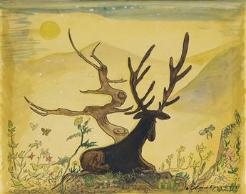 LUDWIG BEMELMANS. The Old Stag and the Tree.